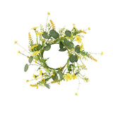 Maxbell Artificial Floral Candle Ring Wreath for Valentine Day Home Thanksgiving Day