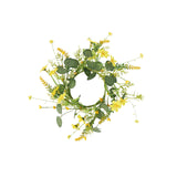 Maxbell Artificial Floral Candle Ring Wreath for Valentine Day Home Thanksgiving Day