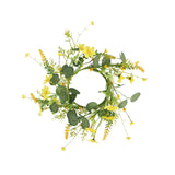 Maxbell Artificial Floral Candle Ring Wreath for Valentine Day Home Thanksgiving Day