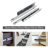 Maxbell 2Pcs Drawer Sliding Rails Drawer Slides for Furniture Bath Cabinet S
