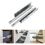 Maxbell 2Pcs Drawer Sliding Rails Drawer Slides for Furniture Bath Cabinet L