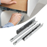 Maxbell 2Pcs Drawer Sliding Rails Drawer Slides for Furniture Bath Cabinet XL