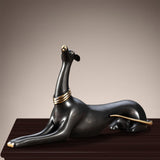 Maxbell Copper Dog Statue Adornment Crafts Animal Statue for Home Bedroom NightStand