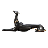 Maxbell Copper Dog Statue Adornment Crafts Animal Statue for Home Bedroom NightStand