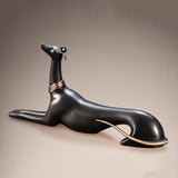 Maxbell Copper Dog Statue Adornment Crafts Animal Statue for Home Bedroom NightStand