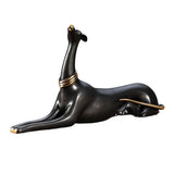 Maxbell Copper Dog Statue Adornment Crafts Animal Statue for Home Bedroom NightStand
