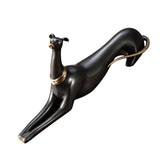 Maxbell Copper Dog Statue Adornment Crafts Animal Statue for Home Bedroom NightStand