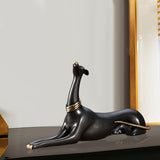 Maxbell Copper Dog Statue Adornment Crafts Animal Statue for Home Bedroom NightStand