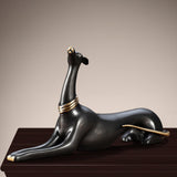 Maxbell Copper Dog Statue Adornment Crafts Animal Statue for Home Bedroom NightStand