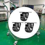 Maxbell Swivel Caster Wheel Smooth with Locking Brake for Workbench Furniture Tables 2 inch