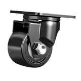 Maxbell Swivel Caster Wheel Smooth with Locking Brake for Workbench Furniture Tables 2.5 inch