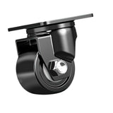 Maxbell Swivel Caster Wheel Smooth with Locking Brake for Workbench Furniture Tables 2.5 inch