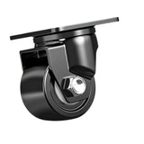 Maxbell Swivel Caster Wheel Smooth with Locking Brake for Workbench Furniture Tables 3 inch