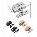 Maxbell 2Pcs Glass Cabinet Door Hinge Sturdy for Shower Door Kitchen Display Cabinet Black