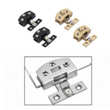 Maxbell 2Pcs Glass Cabinet Door Hinge Sturdy for Shower Door Kitchen Display Cabinet Black