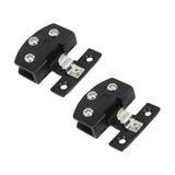 Maxbell 2Pcs Glass Cabinet Door Hinge Sturdy for Shower Door Kitchen Display Cabinet Black