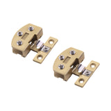 Maxbell 2Pcs Glass Cabinet Door Hinge Sturdy for Shower Door Kitchen Display Cabinet Gold