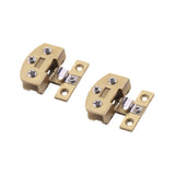 Maxbell 2Pcs Glass Cabinet Door Hinge Sturdy for Shower Door Kitchen Display Cabinet Gold