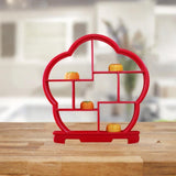 Maxbell Wooden Dessert Display Shelf Cabinets Rack for Carving Crafts Office Dessert