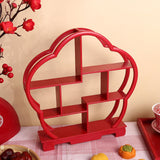 Maxbell Wooden Dessert Display Shelf Cabinets Rack for Carving Crafts Office Dessert