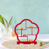 Maxbell Wooden Dessert Display Shelf Cabinets Rack for Carving Crafts Office Dessert