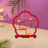 Maxbell Wooden Dessert Display Shelf Cabinets Rack for Carving Crafts Office Dessert