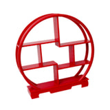 Maxbell Wooden Display Shelf Showcase Figure Storage Rack for Dessert Office Cupcake red