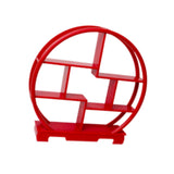 Maxbell Wooden Display Shelf Showcase Figure Storage Rack for Dessert Office Cupcake red