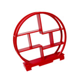 Maxbell Wooden Display Shelf Showcase Figure Storage Rack for Dessert Office Cupcake red