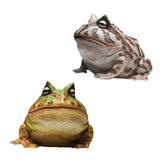 Maxbell Frog Figurine Landscape Funny Animal Sculpture for Patio Countertop Tabletop Green