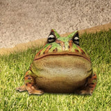 Maxbell Frog Figurine Landscape Funny Animal Sculpture for Patio Countertop Tabletop Green