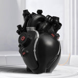 Maxbell Anatomical Heart Vase Creative Flower Vase for Halloween Bookshelf Valentine Black