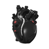 Maxbell Anatomical Heart Vase Creative Flower Vase for Halloween Bookshelf Valentine Black