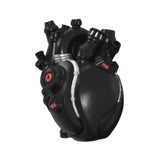 Maxbell Anatomical Heart Vase Creative Flower Vase for Halloween Bookshelf Valentine Black