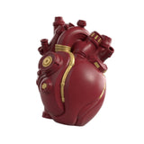 Maxbell Anatomical Heart Vase Creative Flower Vase for Halloween Bookshelf Valentine Red