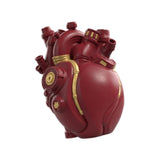 Maxbell Anatomical Heart Vase Creative Flower Vase for Halloween Bookshelf Valentine Red