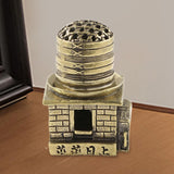 Maxbell Gold Burner Fragrance Portable Stand for Home Decor Bedroom Teahouse