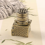 Maxbell Gold Burner Fragrance Portable Stand for Home Decor Bedroom Teahouse