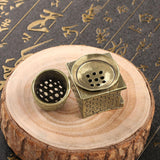 Maxbell Gold Burner Fragrance Portable Stand for Home Decor Bedroom Teahouse