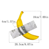 Maxbell 3D Banana Wall Art Sculpture Funny Elegant Wall Art Piece Decor for Gift Bar