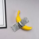 Maxbell 3D Banana Wall Art Sculpture Funny Elegant Wall Art Piece Decor for Gift Bar