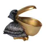 Maxbell Pelican Figurine Decorative Animal Sculpture for Table Entrance Decor Black
