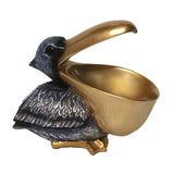 Maxbell Pelican Figurine Decorative Animal Sculpture for Table Entrance Decor Black