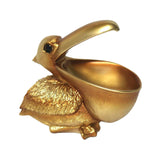Maxbell Pelican Figurine Decorative Animal Sculpture for Table Entrance Decor Gold