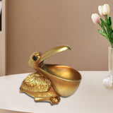 Maxbell Pelican Figurine Decorative Animal Sculpture for Table Entrance Decor Gold