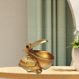 Maxbell Pelican Figurine Decorative Animal Sculpture for Table Entrance Decor Gold