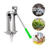 Maxbell Manual Hand Water Pump Water Use Triangle Welded Base for Yard Orchards