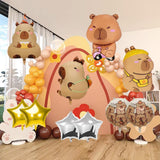 Maxbell 10x Animal Balloons Capybara Balloons for Birthday Party Children Boys Girls