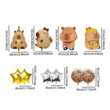 Maxbell 10x Animal Balloons Capybara Balloons for Birthday Party Children Boys Girls