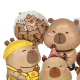 Maxbell 10x Animal Balloons Capybara Balloons for Birthday Party Children Boys Girls
